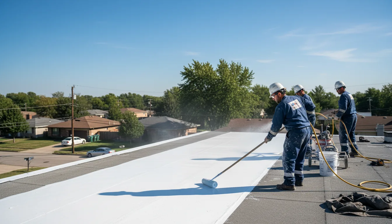 Commercial roof coating in Bangs, TX near me